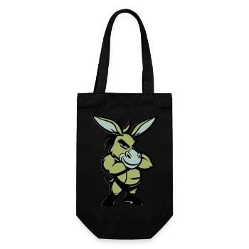 Bande dessinée de l’âne - Sac à bouteille - noir - Devant