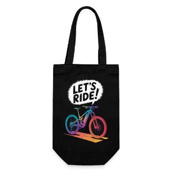 Lebendiges Design der Mountainbike-Fahrt - Geschenkbeutel für Flaschen - Schwarz - Vorne