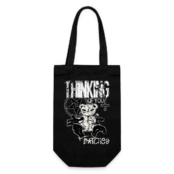 Voodooteddy Bear - Gift Bag for Bottles - black - Front