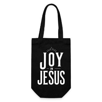 Freude an Jesus - Geschenkbeutel für Flaschen - Schwarz - Vorne