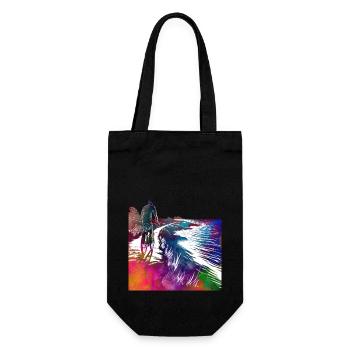 Cycling Bike sport article #cycling #sport #biking - Gift Bag for Bottles - black - Front
