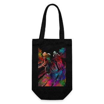 Cycling #cycling #sport #bike - Gift Bag for Bottles - black - Front