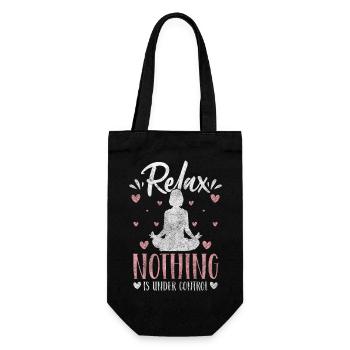 Yoga Peace Namaste Karma - Gift Bag for Bottles - black - Front