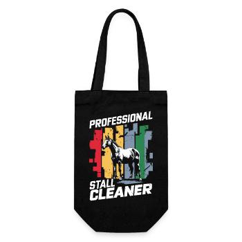 Humorvolles Design für Stallarbeit - Geschenkbeutel für Flaschen - Schwarz - Vorne