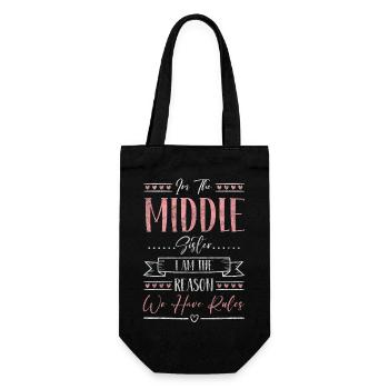Famille Frère Inséparable - Sac à bouteille - noir - Devant