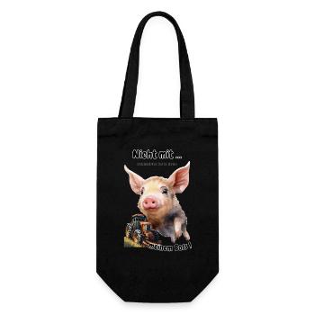 Peasant Protest Shirts and Accessories - Gift Bag for Bottles - black - Front