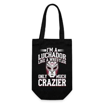 Wrestling Lucha Libre - Maskierte Legende - Geschenkbeutel für Flaschen - Schwarz - Vorne