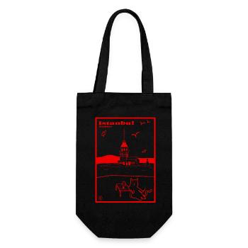 İstanbul, Turkey - Gift Bag for Bottles - black - Front