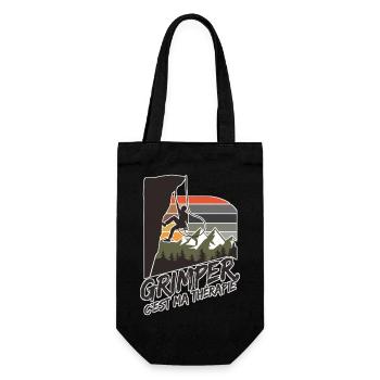 Escaladeur grimper c'est maTherapie - Sac à bouteille - noir - Devant