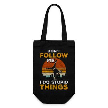 Parkour Jumping Speed - Gift Bag for Bottles - black - Front