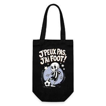 Je peux pas j'ai foot ! - Sac à bouteille - noir - Devant