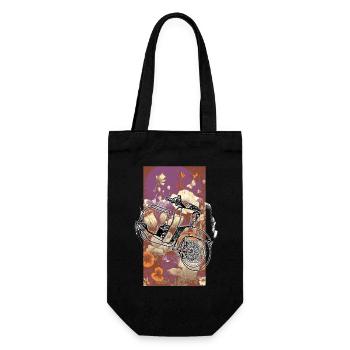 Hirondelle (Contour) // Illustration - Sac à bouteille - noir - Devant