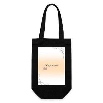 I m just a girl png - Gift Bag for Bottles - black - Front