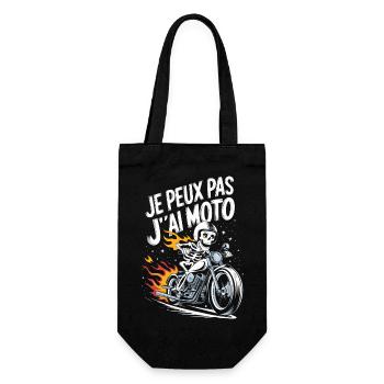 Je peux pas j'ai moto - Sac à bouteille - noir - Devant