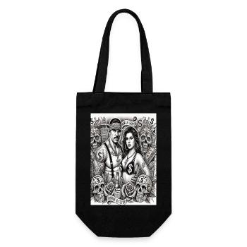 Bonnie and Clyde Chicano Style - Gift Bag for Bottles - black - Front