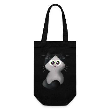 Cat 2 - Gift Bag for Bottles - black - Front