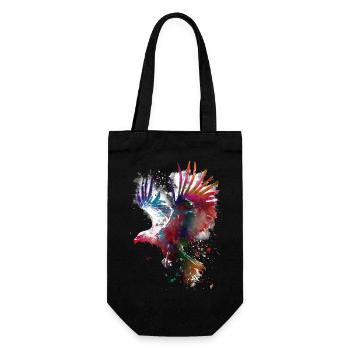 Aigle oiseau - Sac à bouteille - noir - Devant