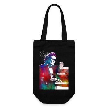 Pianist music art - Gift Bag for Bottles - black - Front