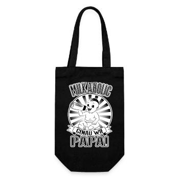 Milkaholic – Greetings from Dad! - Gift Bag for Bottles - black - Front