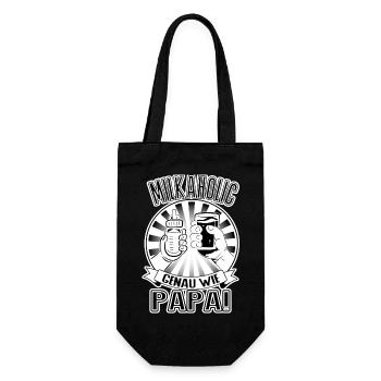 Milkaholic – Greetings from Dad! - Gift Bag for Bottles - black - Front