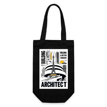 Architekt - Geschenkbeutel für Flaschen - Schwarz - Vorne