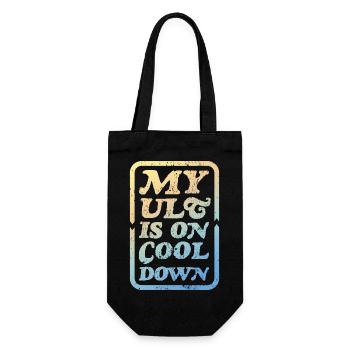 My ult is on cooldown - Gift Bag for Bottles - black - Front