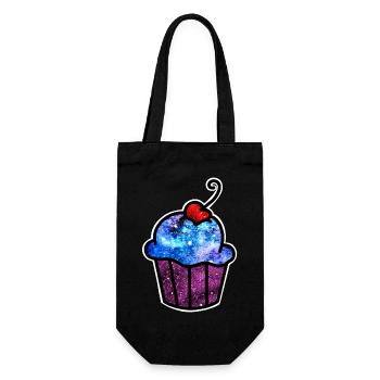 Cupcake cosmique - Sac à bouteille - noir - Devant