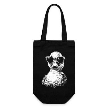 Cool Ente Sonnenbrille Sommer Graphic - Geschenkbeutel für Flaschen - Schwarz - Vorne