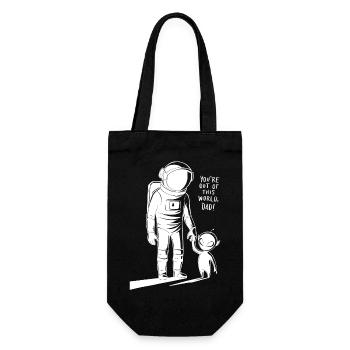 Tu es galactique, papa ! - Sac à bouteille - noir - Devant