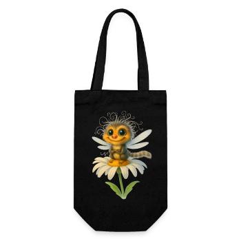 Créature mythique magique - le style kawaii rencontre la fantaisie - Sac à bouteille - noir - Devant