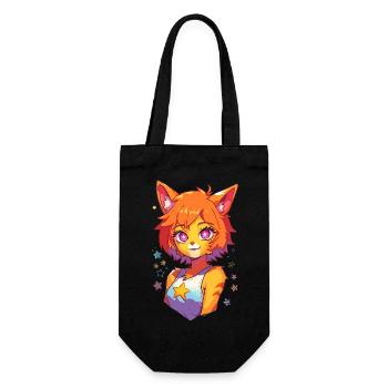 Étoile à fourrure - Sac à bouteille - noir - Devant