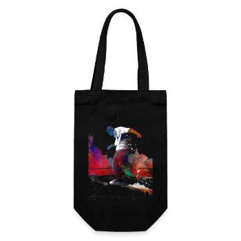 Breakdancer sportif - Sac à bouteille - noir - Devant