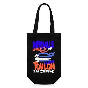 Patrouille de France Toulon 15. August - Geschenkbeutel für Flaschen - Schwarz - Vorne