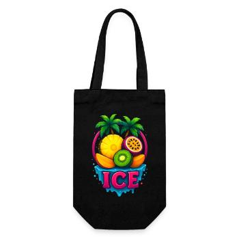 Chill - Fresh Tropical Vibrant Fruits - Gift Bag for Bottles - black - Front