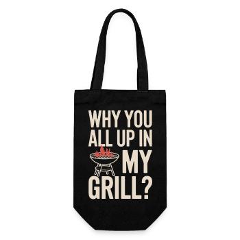 Pourquoi vous êtes tous dans mon gril ? BBQ drôle - Sac à bouteille - noir - Devant