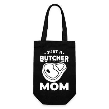 Just a butcher mother - Gift Bag for Bottles - black - Front