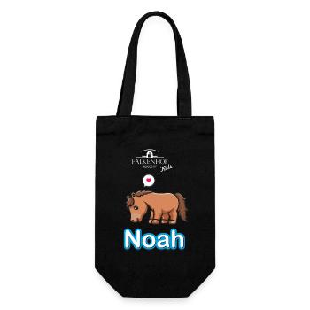 Falkenhof Noah Comic Horse - Gift Bag for Bottles - black - Front