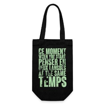 DICTON COOL POUR LES MULTILINGUES, LES INTERNATIONAUX - Sac à bouteille - noir - Devant