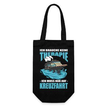 Lustige Kreuzfahrt Sprüche Outfits Urlaub - Geschenkbeutel für Flaschen - Schwarz - Vorne