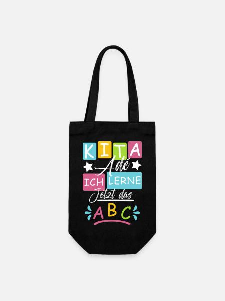 Kita Abgänger 2026 - Geschenkbeutel für Flaschen - Schwarz