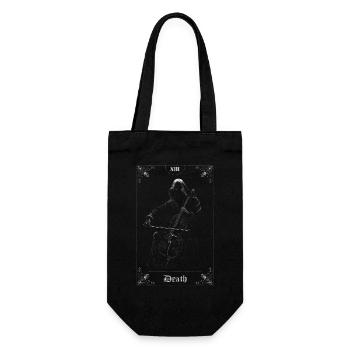 Death Musician in Black and White Tarot - Gift Bag for Bottles - black - Front
