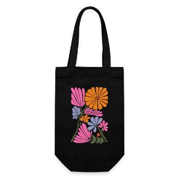 Jardin de fleurs - Sac à bouteille - noir - Devant