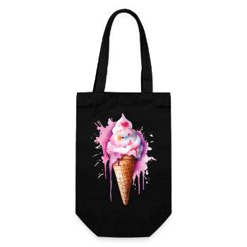 Wasserfarbe Eiscreme Tropfen - Gift Bag for Bottles - black - Front