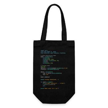Programmer Humor - Developer Logic and Technology - Gift Bag for Bottles - black - Front
