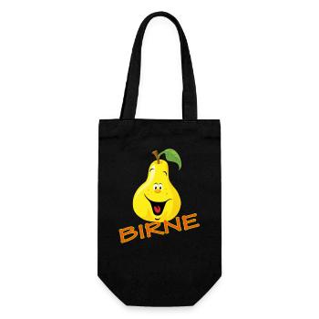 Pear - Gift Bag for Bottles - black - Front
