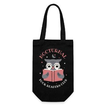 Nocturnal Book Readers Club - Gift Bag for Bottles - black - Front