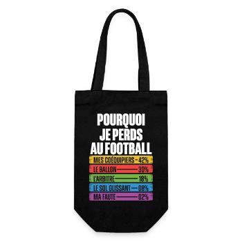 Funny Reasons to Lose Humor Football Coach - Gift Bag for Bottles - black - Front
