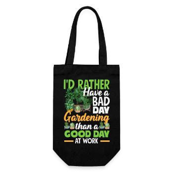 Cadeaux pour les jardins et les amoureux des plantes - Sac à bouteille - noir - Devant