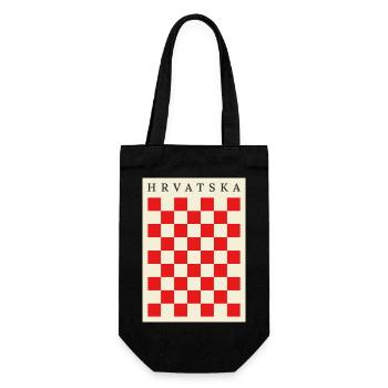 Hrvatska Vintage - Geschenkbeutel für Flaschen - Schwarz - Vorne