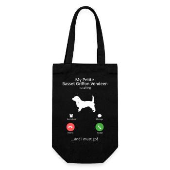Mon petit basset griffon vendeen appelle le chien - Sac à bouteille - noir - Devant